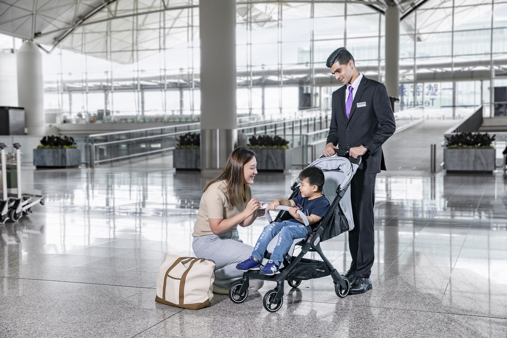 Baby stroller at airport best sale